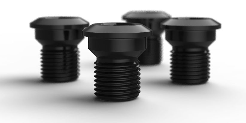 1x GRX bolt set 4 bolts black | C00-001-00160