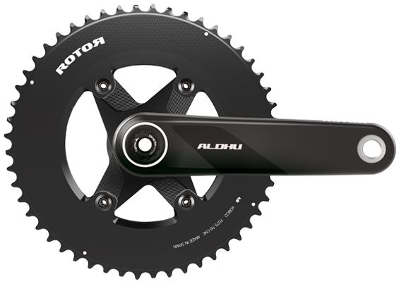 ROTOR ALDHU CARBON 2X (Double) 4 Bolt Spider 110BCD Crankset